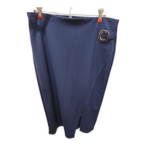 Alfani Blue Asymmetrical Pencil‎ Skirt for Work